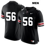 Men's NCAA Ohio State Buckeyes Aaron Cox #56 College Stitched No Name Authentic Nike White Number Black Football Jersey VJ20O87KI